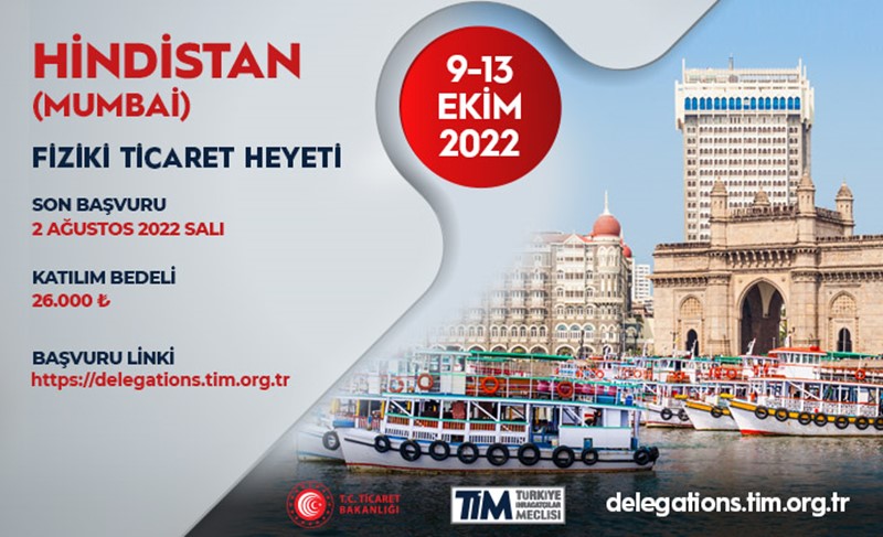 Hindistan (Mumbai) Ticaret Heyeti (9-13 Ekim 2022)